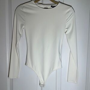White Long Sleeve Bodysuit